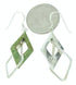 Turquoise Authentic Sterling Silver Hook Dangle Earrings GS73357